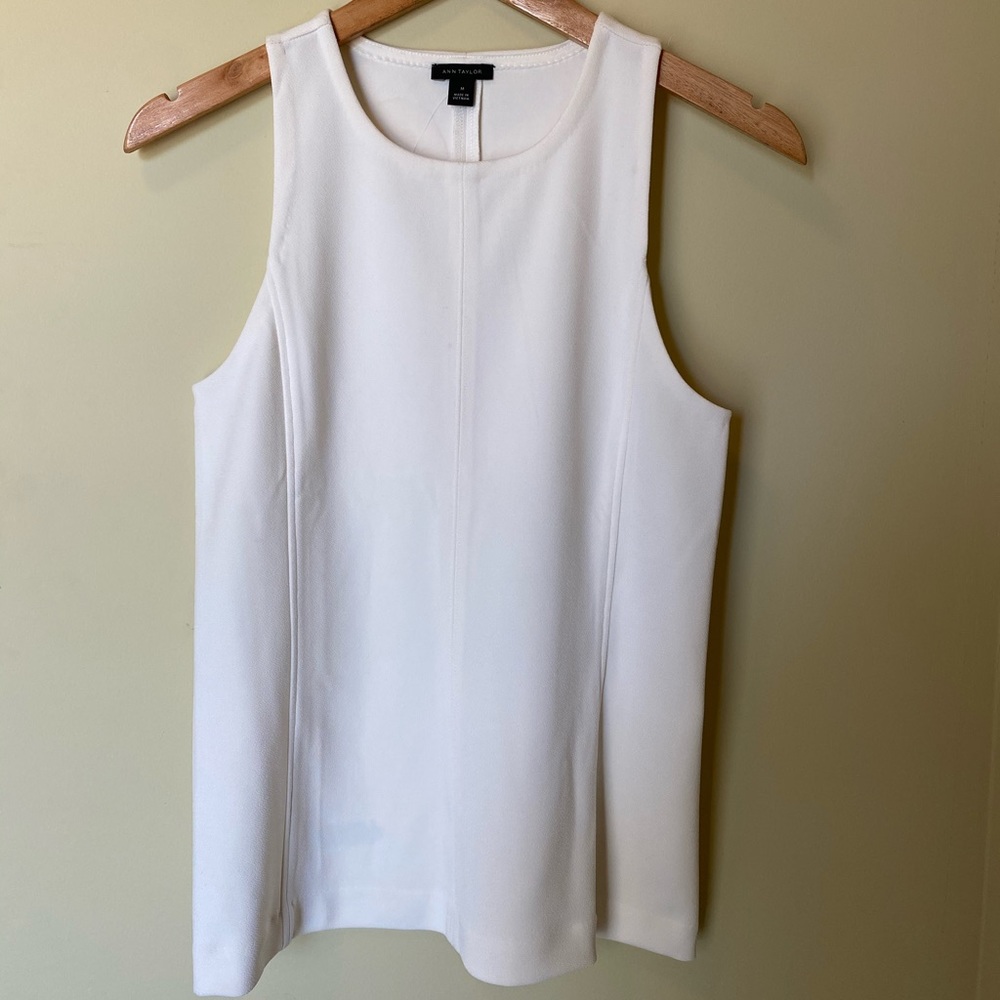 Ann Taylor new with tags cream dress tank top